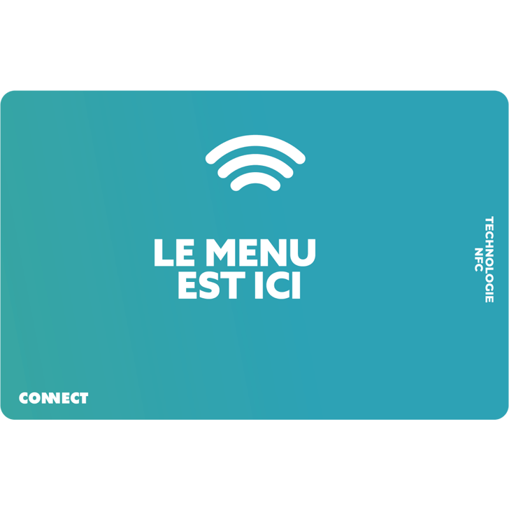 Carte NFC dans une main commerce