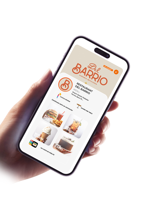 Aperçu application mobile commerce